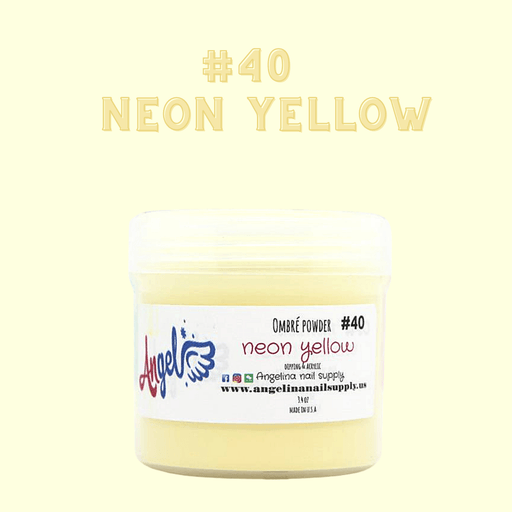 Angel Ombre Powder 40 Neon Yellow - Angelina Nail Supply NYC