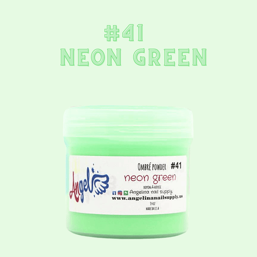 Angel Ombre Powder 41 Neon Green - Angelina Nail Supply NYC