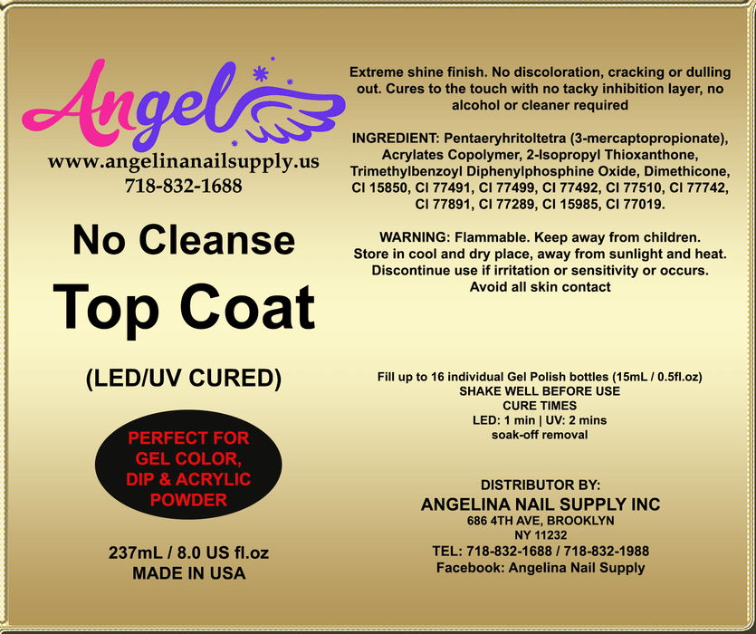 Angel Top No-Wipe - Angelina Nail Supply NYC