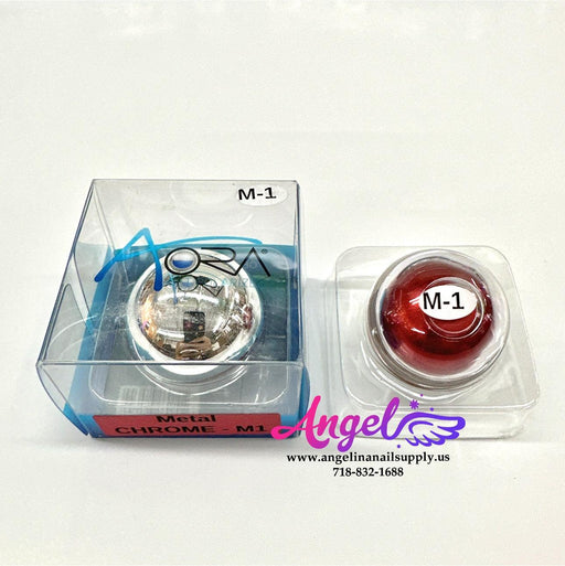 Aora Chrome Powder M01 Red Metal - Angelina Nail Supply NYC