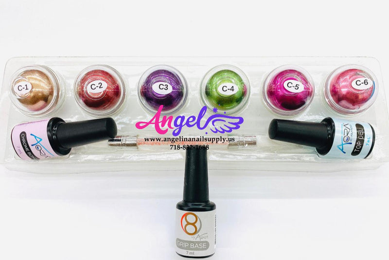 Aora Chrome set Chroomebre - Angelina Nail Supply NYC