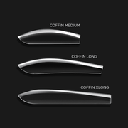 Aprés Box of Tips Sculpted - Coffin - Long - Angelina Nail Supply NYC