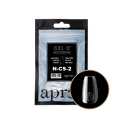 Aprés Refill Bags Natural Coffin Short (50pcs/pack) - Angelina Nail Supply NYC