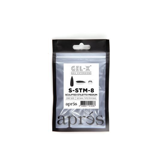 Aprés Refill Bags Sculpted Stiletto Medium (50pcs/pack) - Angelina Nail Supply NYC