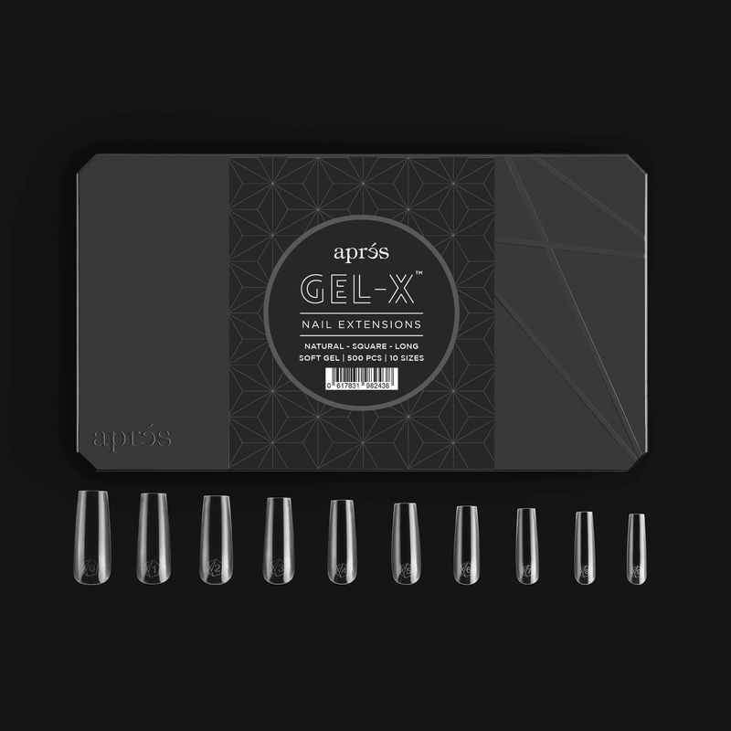 Aprés Tips Natural - Square - Long - Angelina Nail Supply NYC