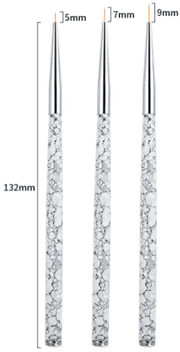 Brush Set | Beauty Artists Liner Art Brush (3in1) - Angelina Nail Supply NYC