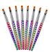 Brush Set | Rainbow Nail Art Brush (8in1) - Angelina Nail Supply NYC