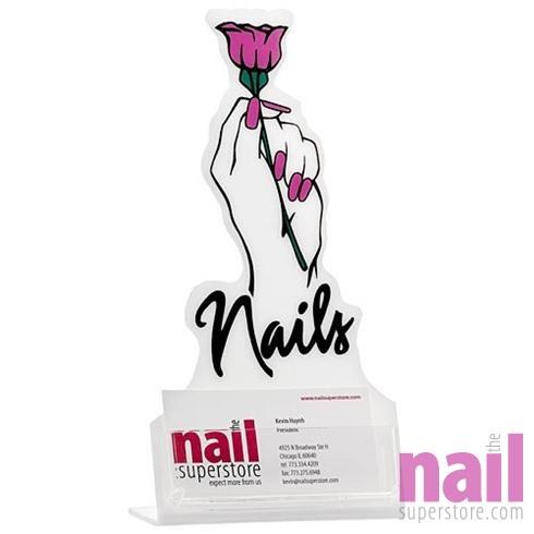Business Card Holder Rose - Angelina Nail Supply NYC