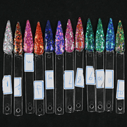 Chameleon Holographic Flakes Galaxy Acrylic Powder (12 color) - Angelina Nail Supply NYC
