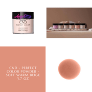 CND - Perfect Color Powder - Soft Warm Beige 3.7 oz - Angelina Nail Supply NYC