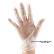 Colortrak Clear Vinyl Glove | Size: Medium (Case/10boxes) - Angelina Nail Supply NYC