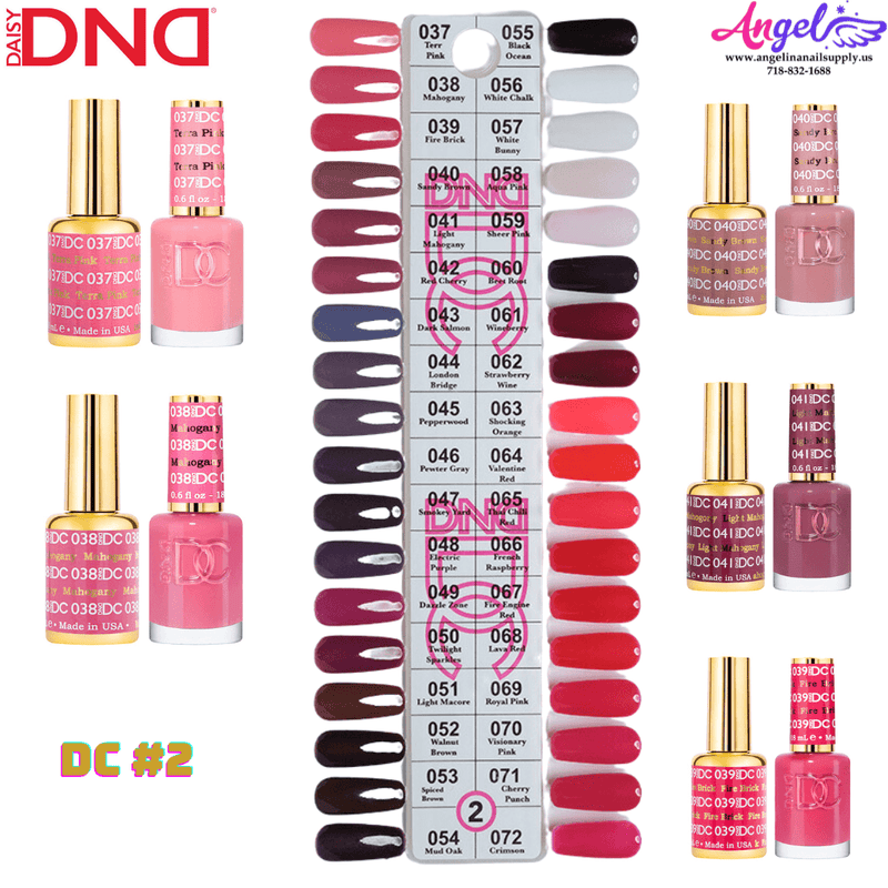 DC2 Collection 2 (Full Set 36 Colors 37 - 72) - Angelina Nail Supply NYC