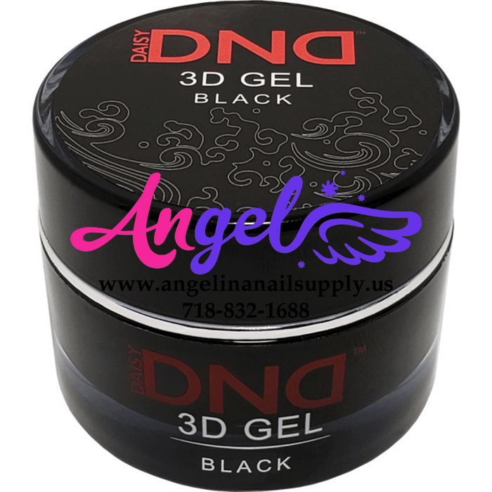 DND 3D Gel - Black - Angelina Nail Supply NYC