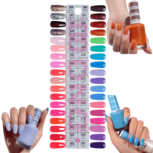 DND5 Collection #5 (Full Set 36 Colors #546 - #581) - Angelina Nail Supply NYC