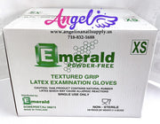 Emerald Latex Glove - Powder Free(X-Small - Case/10 boxes) - Angelina Nail Supply NYC