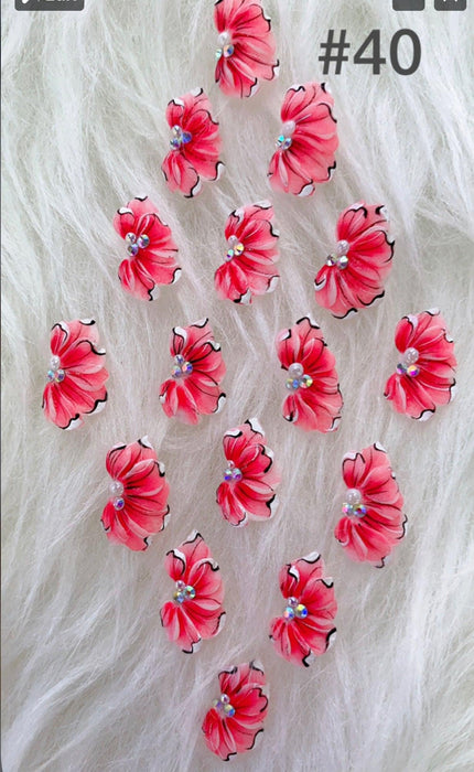 Handmade Nail 3D Flower (#031 - #040) - Angelina Nail Supply NYC