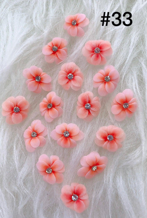 Handmade Nail 3D Flower (#031 - #040) - Angelina Nail Supply NYC
