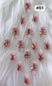 Handmade Nail 3D Flower (#051 - #060) - Angelina Nail Supply NYC