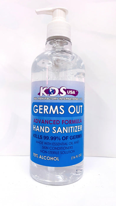 KDS Germs Out - Advanced Formula | Hand Sanitizer (16oz) - Angelina Nail Supply NYC