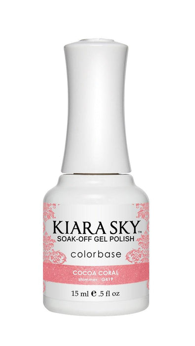 Kiara Sky Gel Color 419 Cocoa Coral - Angelina Nail Supply NYC