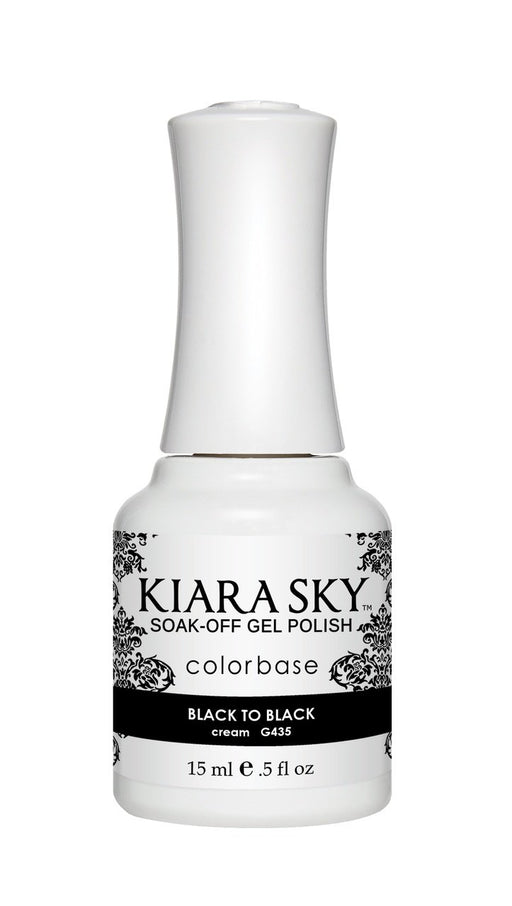 Kiara Sky Gel Color 435 Black To Black - Angelina Nail Supply NYC