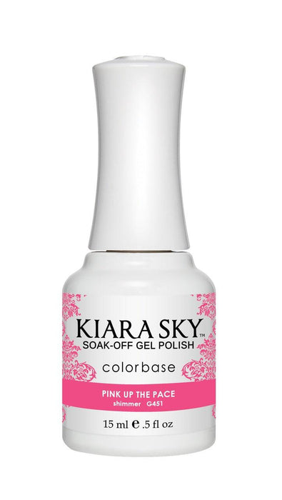 Kiara Sky Gel Color 451 Pink Up The Pace - Angelina Nail Supply NYC