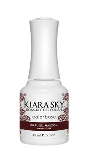Kiara Sky Gel Color 545 Riyalistic Maroon - Angelina Nail Supply NYC