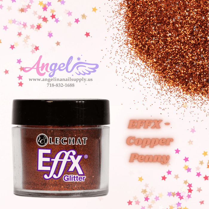 Lechat Glitter EFFX-02 Copper Penny - Angelina Nail Supply NYC