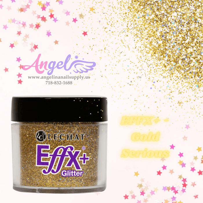 Lechat Glitter EFFX+-14 Gold Serious - Angelina Nail Supply NYC
