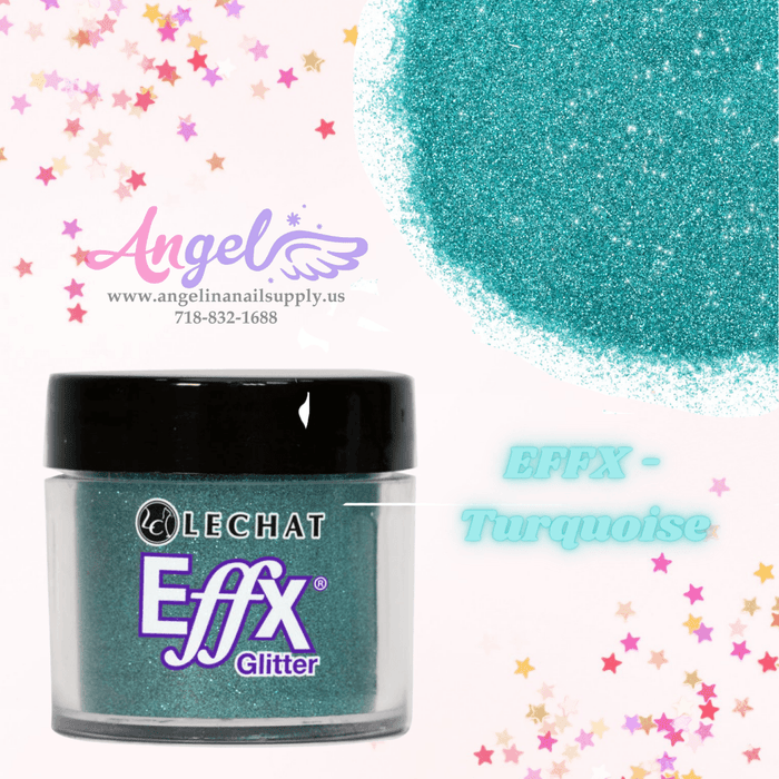 Lechat Glitter EFFX-17 Turquoise - Angelina Nail Supply NYC