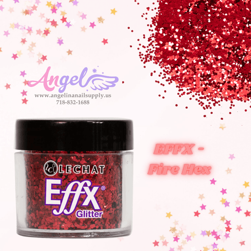 Lechat Glitter EFFX-24 Fire Hex - Angelina Nail Supply NYC