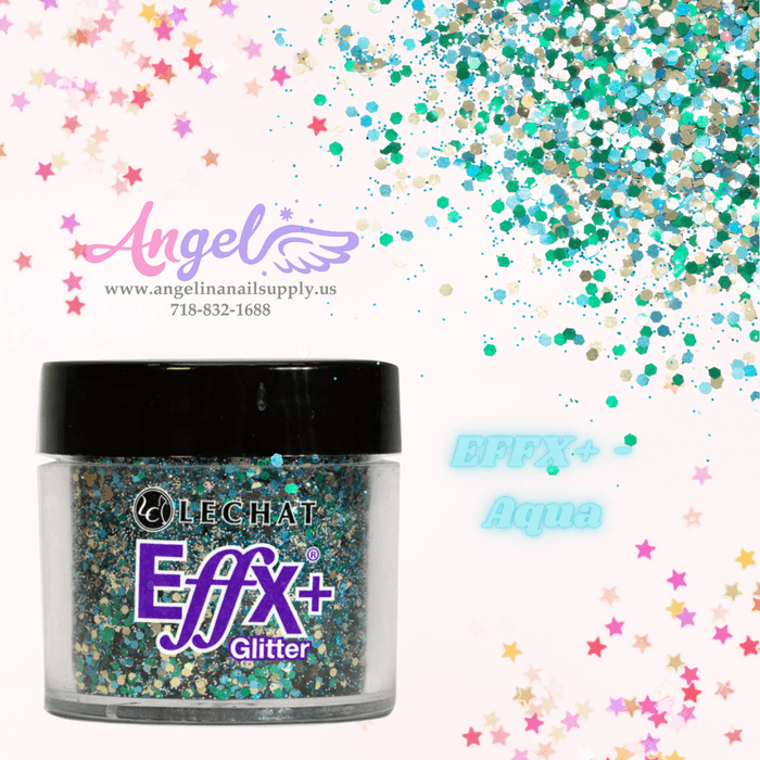 Lechat Glitter EFFX+-25 Aqua - Angelina Nail Supply NYC