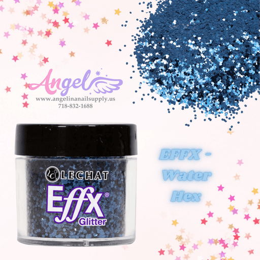 Lechat Glitter EFFX-28 Water Hex - Angelina Nail Supply NYC