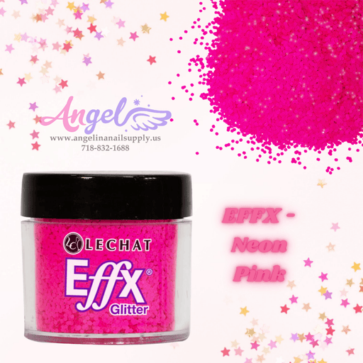 Lechat Glitter EFFX-38 Neon Pink - Angelina Nail Supply NYC