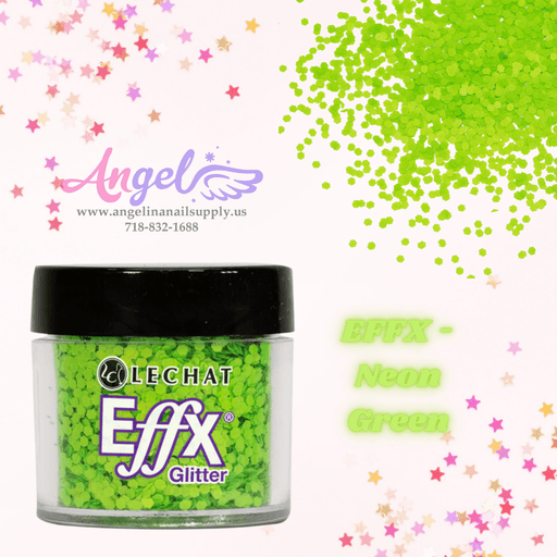 Lechat Glitter EFFX-40 Neon Green - Angelina Nail Supply NYC