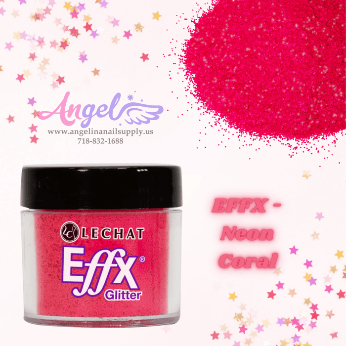 Lechat Glitter EFFX-52 Neon Coral - Angelina Nail Supply NYC