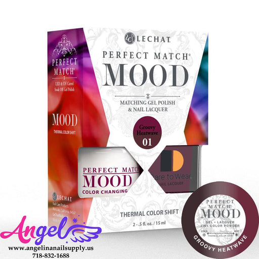 Lechat Mood Gel Duo 01 Groovy Heat Wave - Angelina Nail Supply NYC