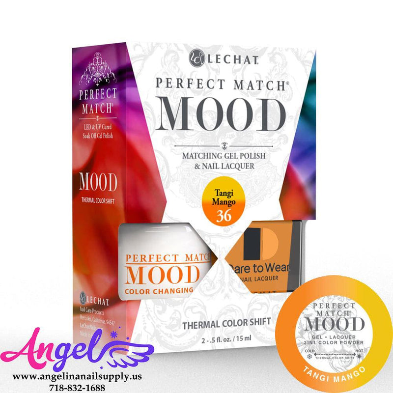 Lechat Mood Gel Duo 36 Tangi Mango - Angelina Nail Supply NYC