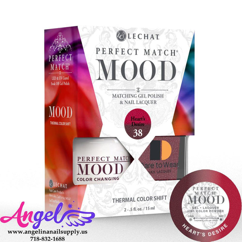 Lechat Mood Gel Duo 38 Heart's Desire - Angelina Nail Supply NYC