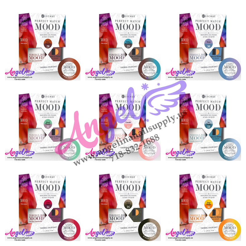 Lechat Mood Gel Duo Full Set 72 Colors - Angelina Nail Supply NYC