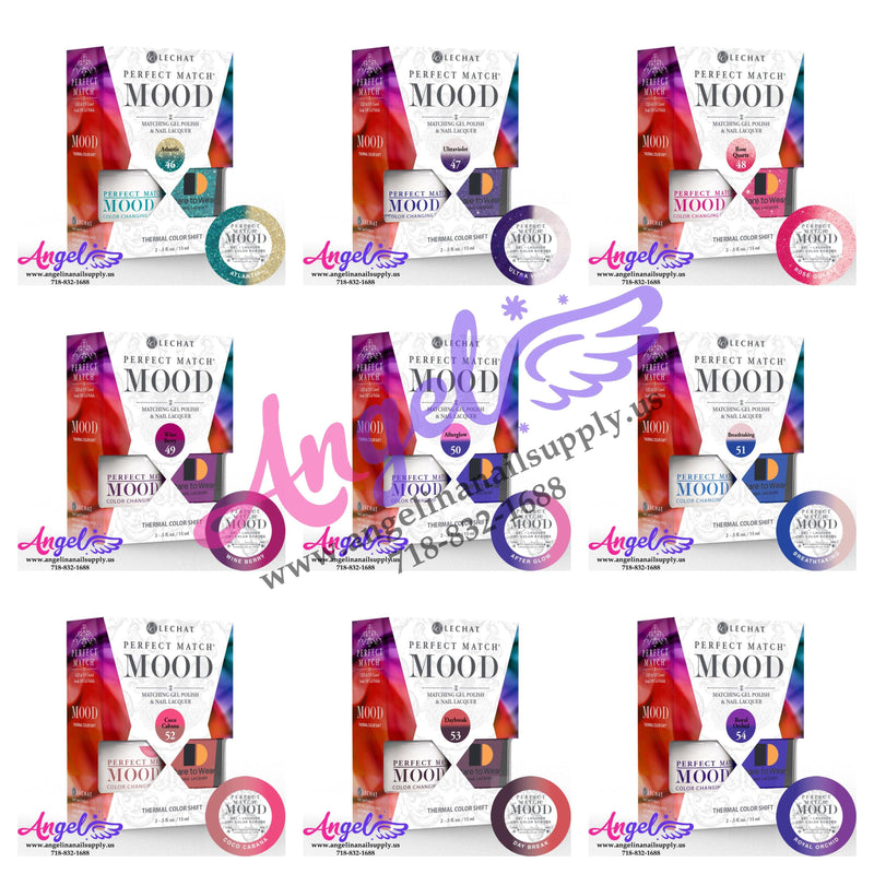 Lechat Mood Gel Duo Full Set 72 Colors - Angelina Nail Supply NYC