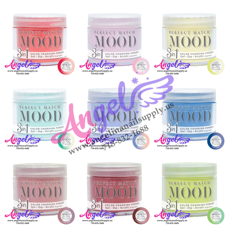 Lechat Mood Powder Full Set 72 Colors - Angelina Nail Supply NYC