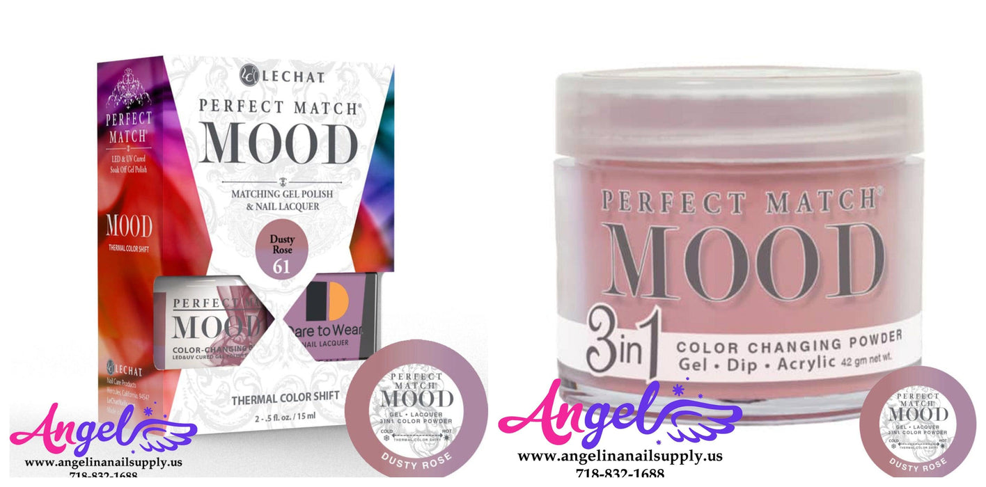Lechat Perfect Match Mood 3in1 Combo 61 Dusty Rose - Angelina Nail Supply NYC