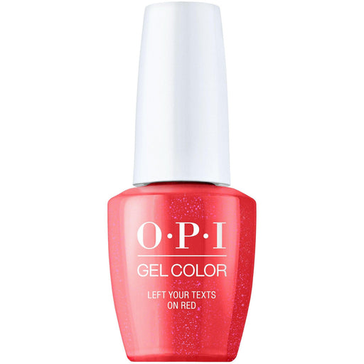 OPI Gel Color GC S010 LEFT YOUR TEXTS ON RED - Angelina Nail Supply NYC