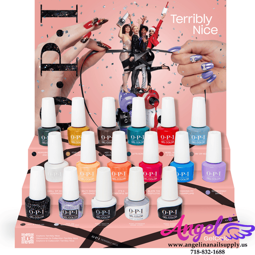 OPI Gel Color - Terribly Nice Collection 14 Colors & 1 Base Gel 2 Top Gel| Holiday 2023 - Angelina Nail Supply NYC