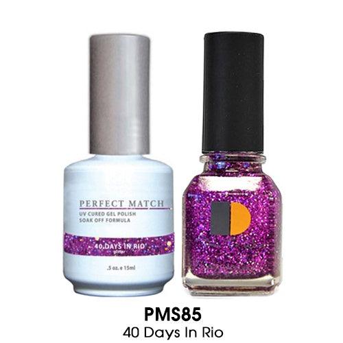 Perfect Match Gel Duo PMS 085 40 DAYS IN RIO - Angelina Nail Supply NYC