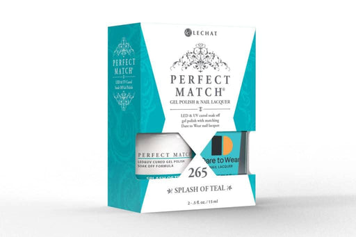 Perfect Match Gel Duo PMS 265 SPLASH OF TEAL - Angelina Nail Supply NYC