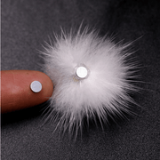Pom Pom Fluffy Fur Balls Detachable Magnetic Nail Design (1pair) - Angelina Nail Supply NYC