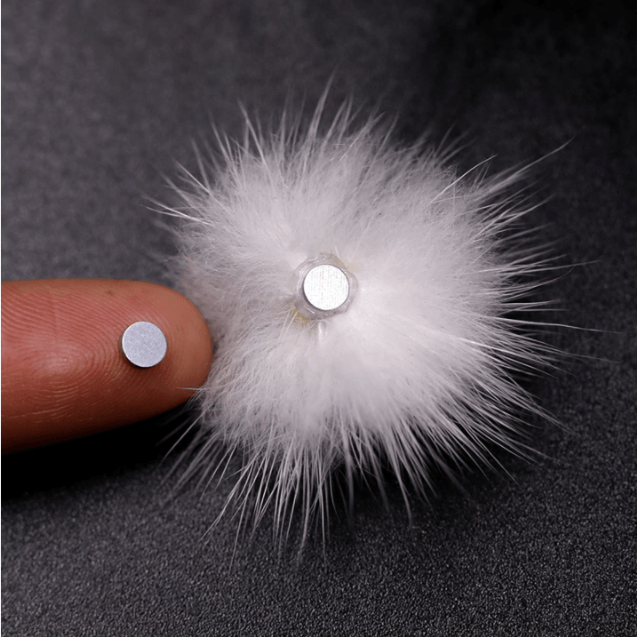 Pom Pom Fluffy Fur Balls Detachable Magnetic Nail Design (1pair) - Angelina Nail Supply NYC
