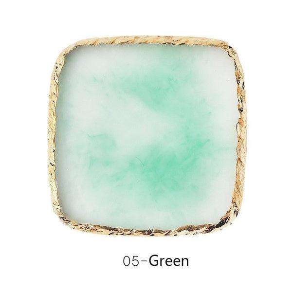 Resin Palette Agate Stone Dish | Tools For Color Mixing - Angelina Nail Supply NYC